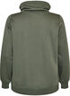 Sweatshirt med h&oslash;j krave og lommer, Gr&oslash;n, Packshot image number 1