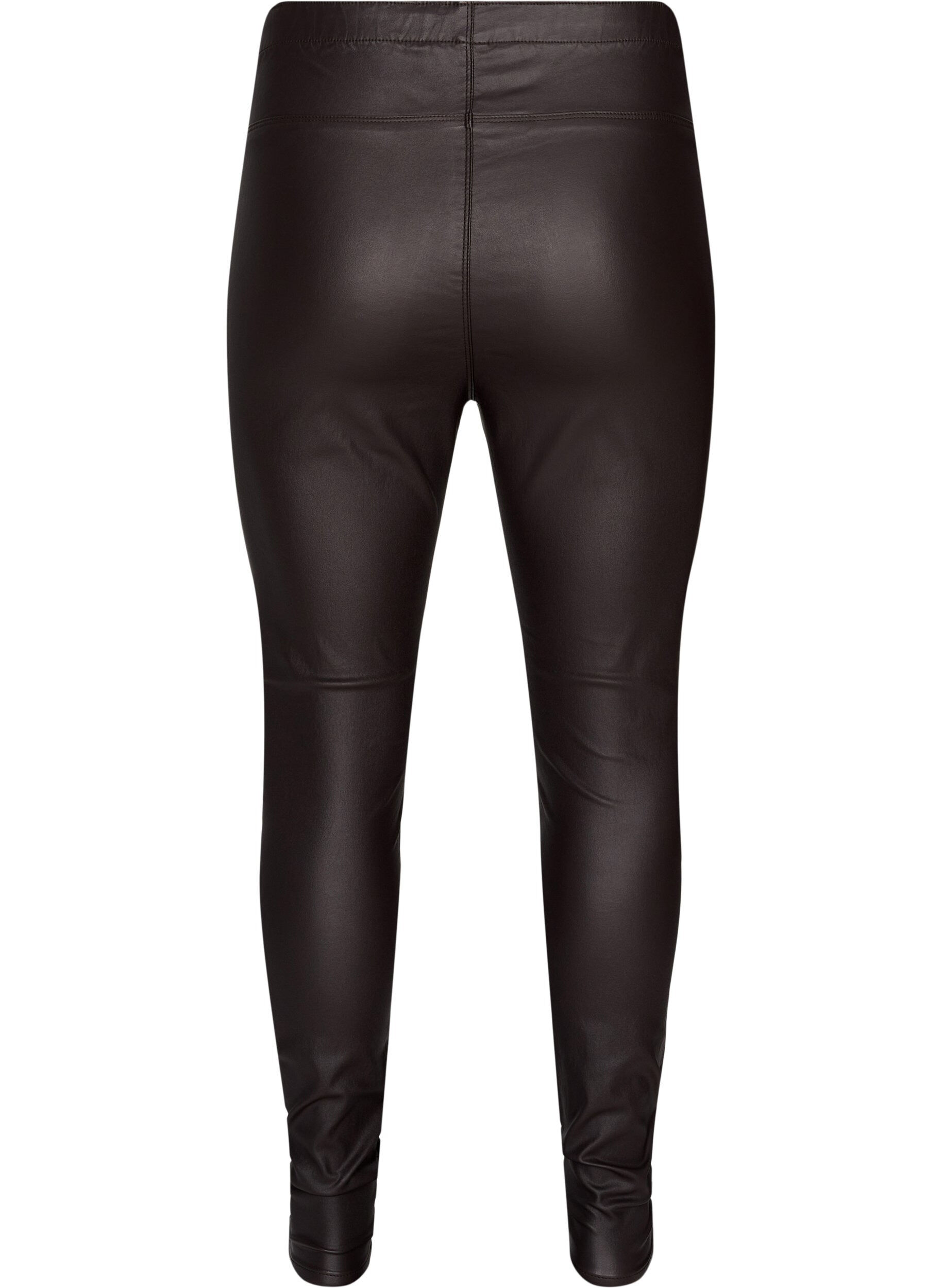 Zizzi Coatede leggings i viskosemix, After Dark, Packshot image number 1