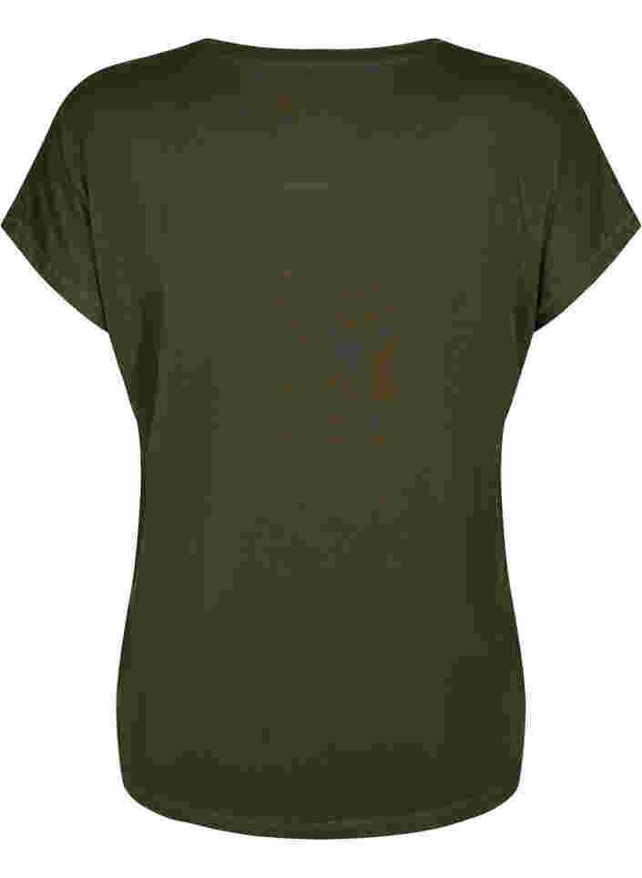 Kortærmet trænings t-shirt, Forest Night, Packshot image number 1