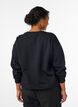 Sweatshirt med statement-detalje, Sort, Model image number 2