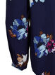 FLASH - Langærmet bluse med print, Big Blue Flower, Packshot image number 3