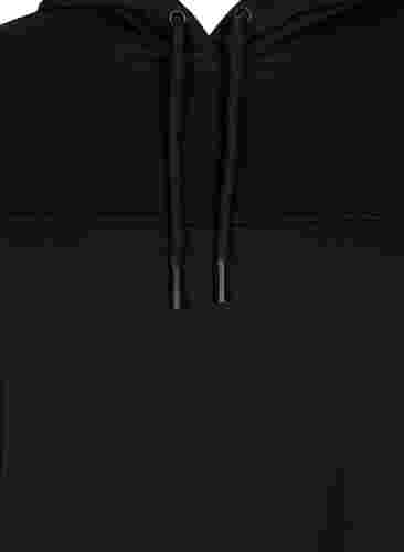 Sweatkjole med colorblock og lommer, Black, Packshot image number 2