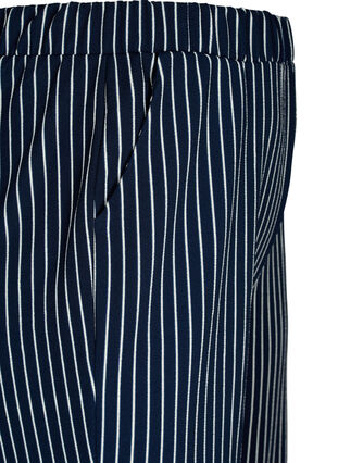 Løse bukser med 7/8 længde, Navy Blazer Stripe, Packshot image number 3