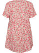 Kort kjole i bomuld med blomsterprint, R&oslash;d, Packshot image number 1