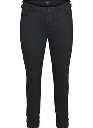Ekstra slim Sanna jeans med lurex, Black