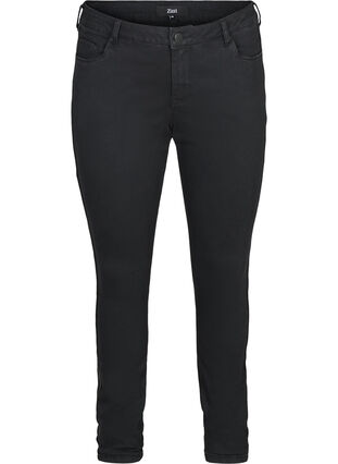 Ekstra slim Sanna jeans med lurex, Black, Packshot image number 0