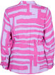 Printet wrap bluse i viskose, Rose Violet AOP, Packshot image number 1