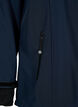 Kort softshell jakke med aftagelig h&aelig;tte, Bl&aring;, Packshot image number 3