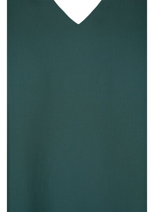 Bluse med 3/4 ærmer og v-hals, Trekking Green, Packshot image number 2