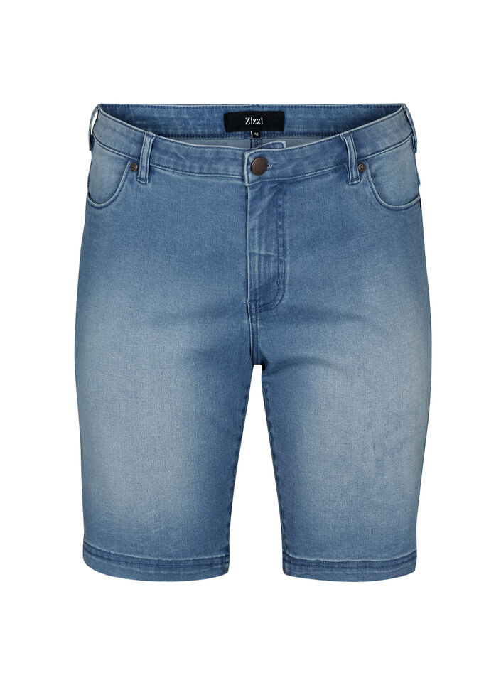 Slim fit Emily shorts med regul&aelig;r talje, Bl&aring;, Packshot image number 0