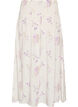 Maxinederdel i viskose med smock, Hvid, Packshot image number 1