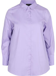 Langærmet skjorte med høj cuff, Lavender