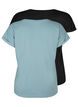 2-pak kort&aelig;rmet t-shirts, Bl&aring;, Packshot image number 1