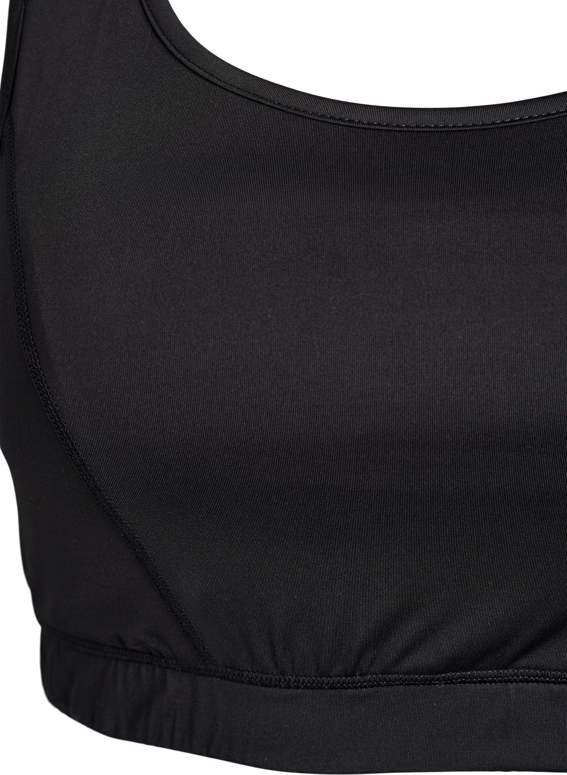 ZizziSports-bh med racerback, Sort, Packshot image number 2