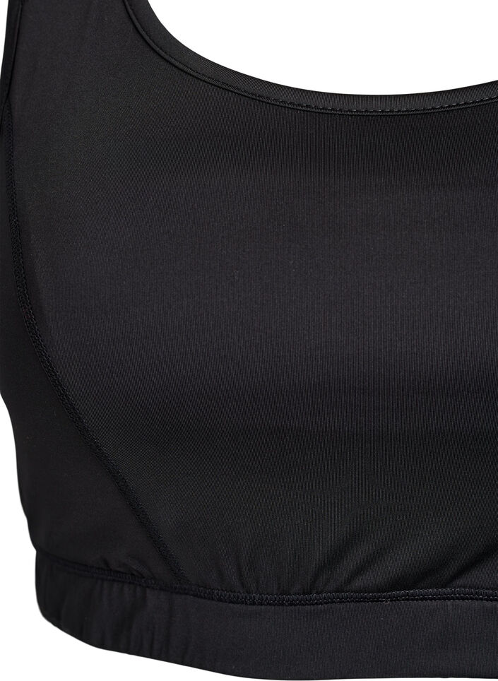 Sports-bh med racerback, Sort, Packshot image number 2
