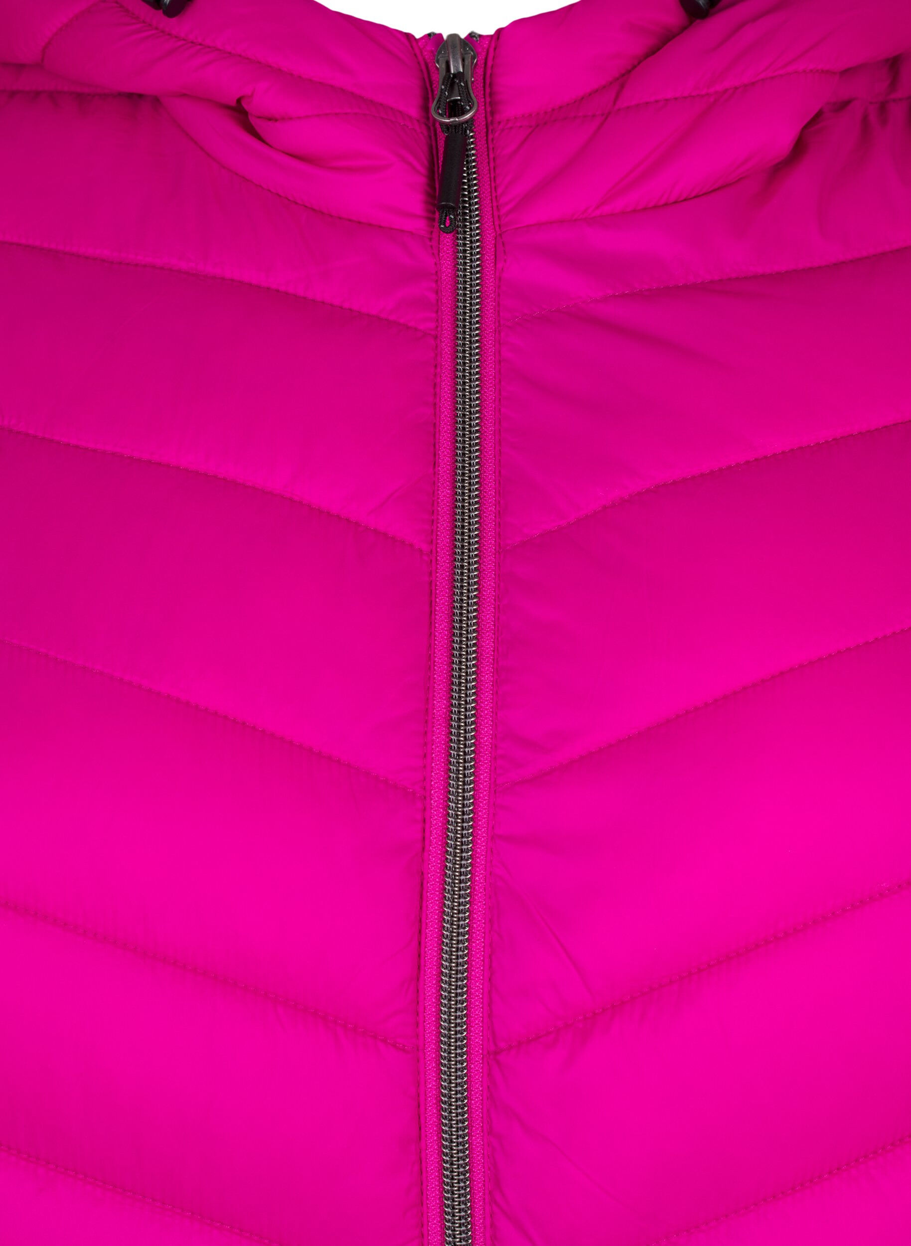 ZizziLetv&aelig;gts jakke med h&aelig;tte, Lyser&oslash;d, Packshot image number 2