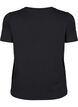 Slim fit trænings t-shirt med rund hals, Black, Packshot image number 1