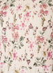 Bluse i viskose med smock og peplum-effekt, Vanilla, Packshot image number 2