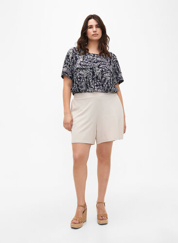 Zizzi Flash By Femme Grandes Tailles Denim Shorts Coupe Large Taille 42-60 - Confort Et Style