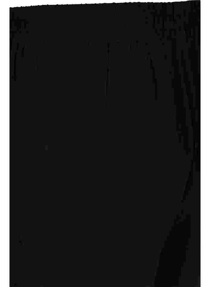 Løstsiddende shorts i viskose, Black, Packshot image number 3