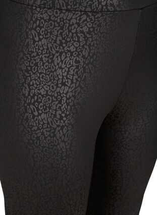 Leggings med tone-i-tone mønster, Black, Packshot image number 2