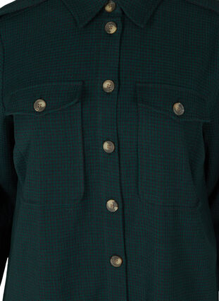 Lang ternet skjortejakke i bomuld, Ponderosa Pine, Packshot image number 2
