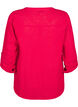 Skjortebluse i bomuld med v-udsk&aelig;ring, R&oslash;d, Packshot image number 1