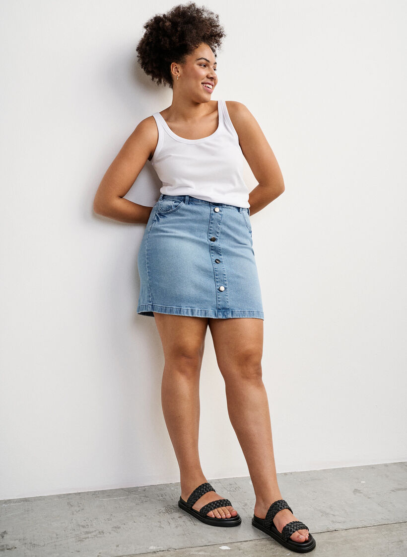 Wide fit - Sandal i læder, Black, Image image number 0