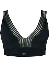 Bikini top med mesh , Black