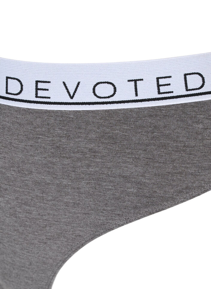 G-streng med regulær talje, Grå, Packshot image number 2