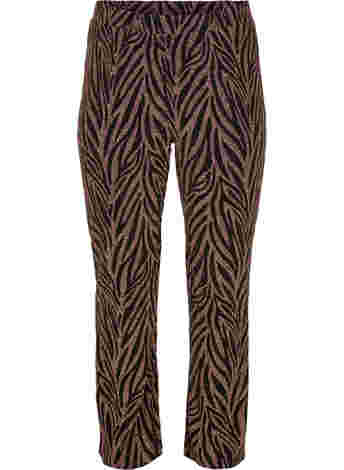 Mønstrede bukser med glitter 