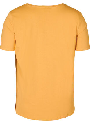 Basis t-shirt med v-hals, Spruce Yellow, Packshot image number 1