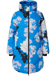 Lang jakke med blomsterprint, French Blue Comb, Packshot