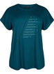 Kort&aelig;rmet tr&aelig;nings t-shirt med print, Deep Teal/Pacific, Packshot image number 0