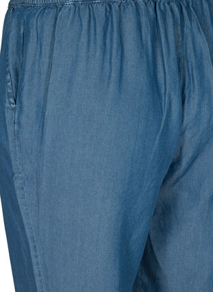 Knickers med vidde og lommer, Medium Blue Denim, Packshot image number 3