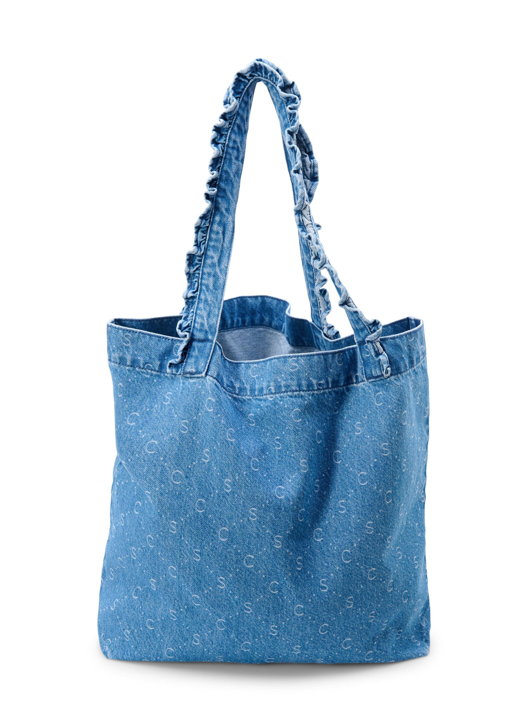 Zizzi Denim shoppingbag, Light Blue Denim, Packshot image number 0
