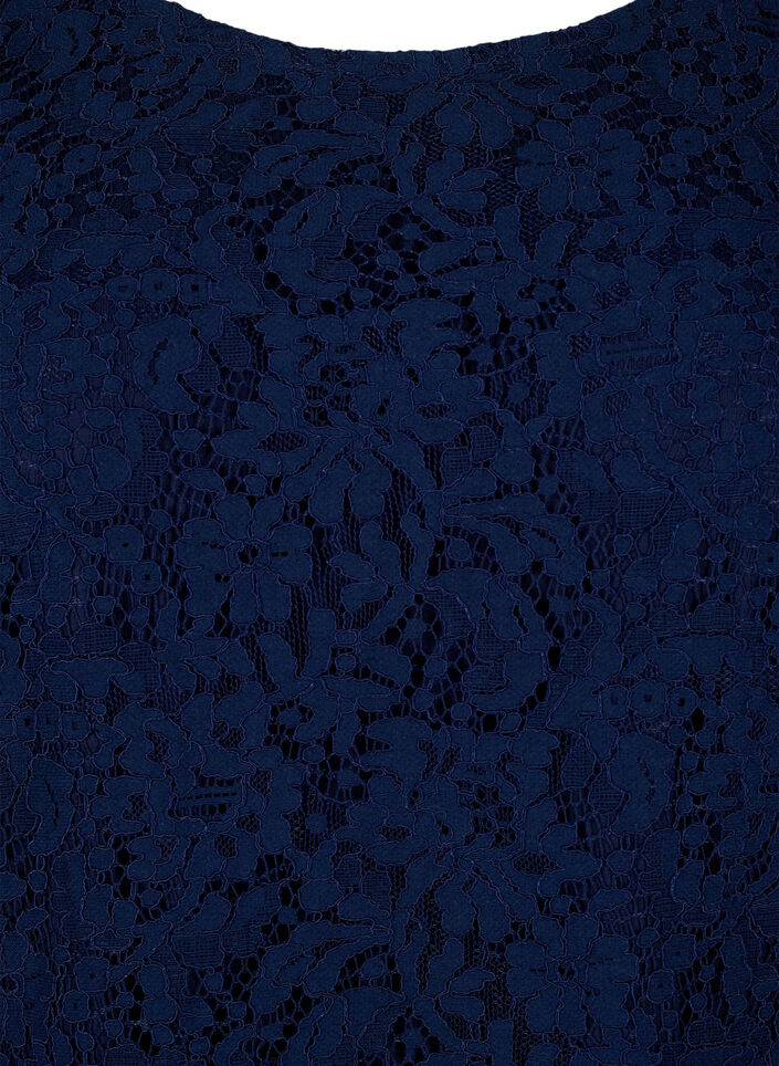 Blondebluse med lange ærmer, Navy Blazer, Packshot image number 2