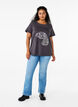 Bomulds t-shirt med print, Asphalt w. Tiger, Model image number 2
