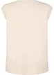 Strikvest med ribkanter, Beige, Packshot image number 1