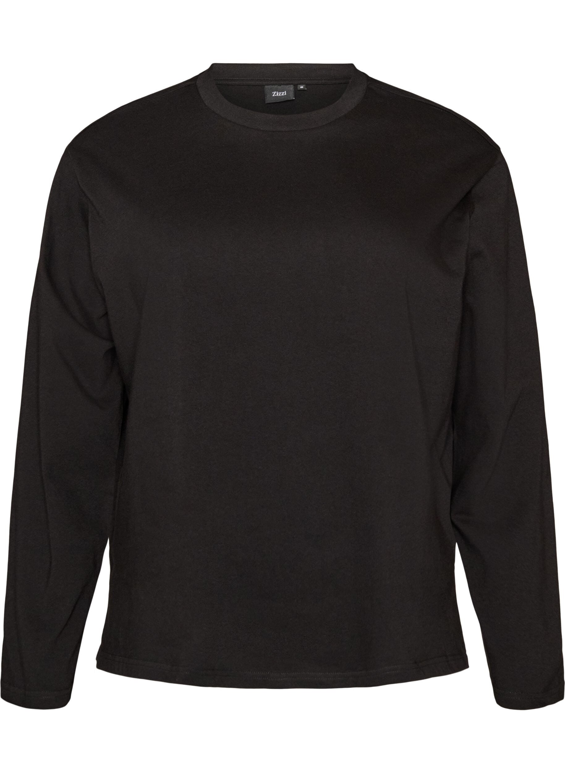 Basis t-shirt med lange &aelig;rmer