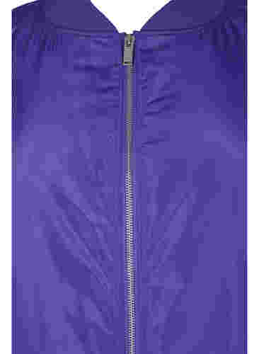 Bomberjakke med lynlås, Purple Opulence, Packshot image number 2