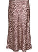 Satin midi-nederdel, Brun, Packshot image number 1