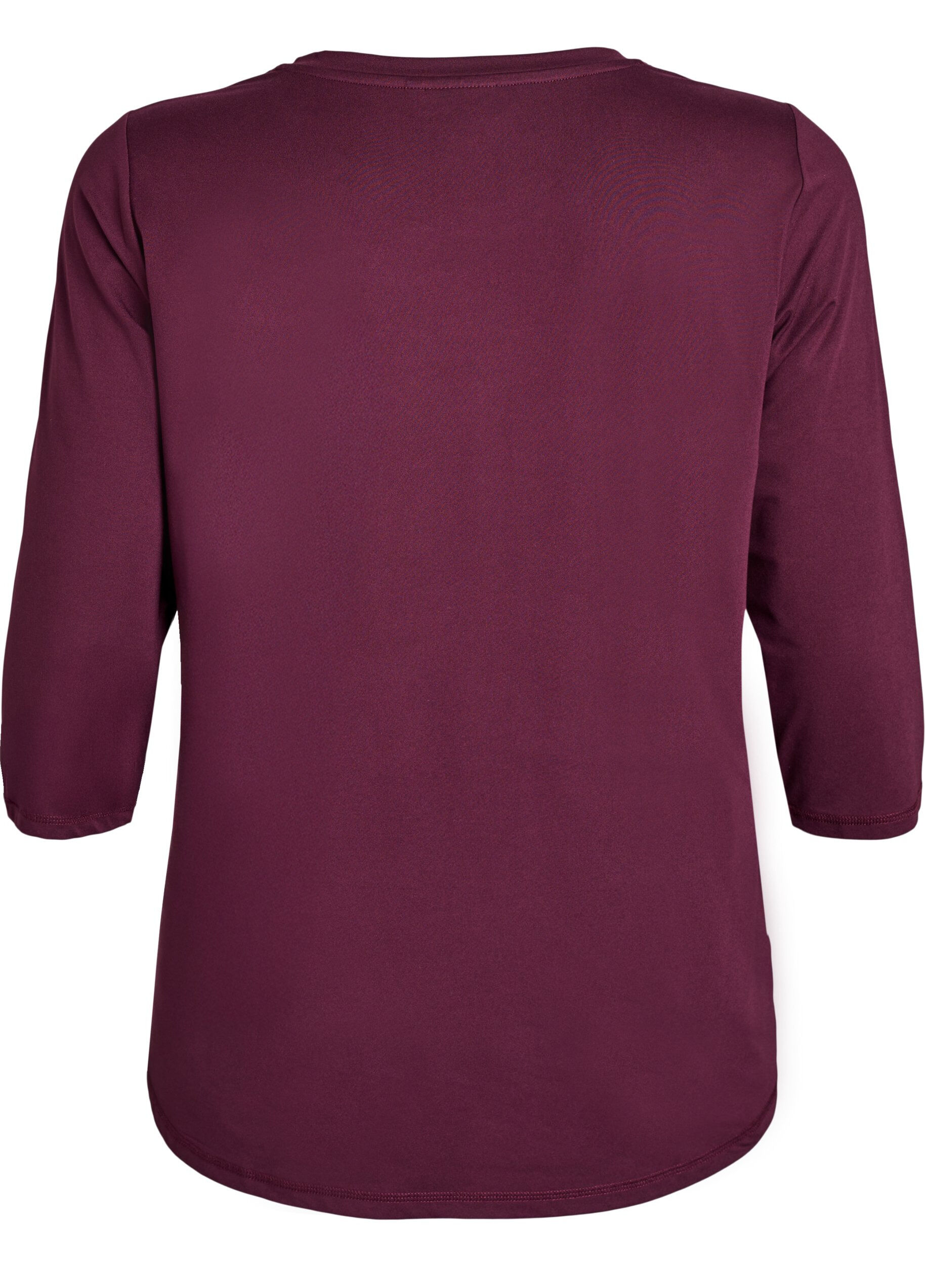 ZizziTr&aelig;ningsbluse med 3/4 &aelig;rmer, R&oslash;d, Packshot image number 1