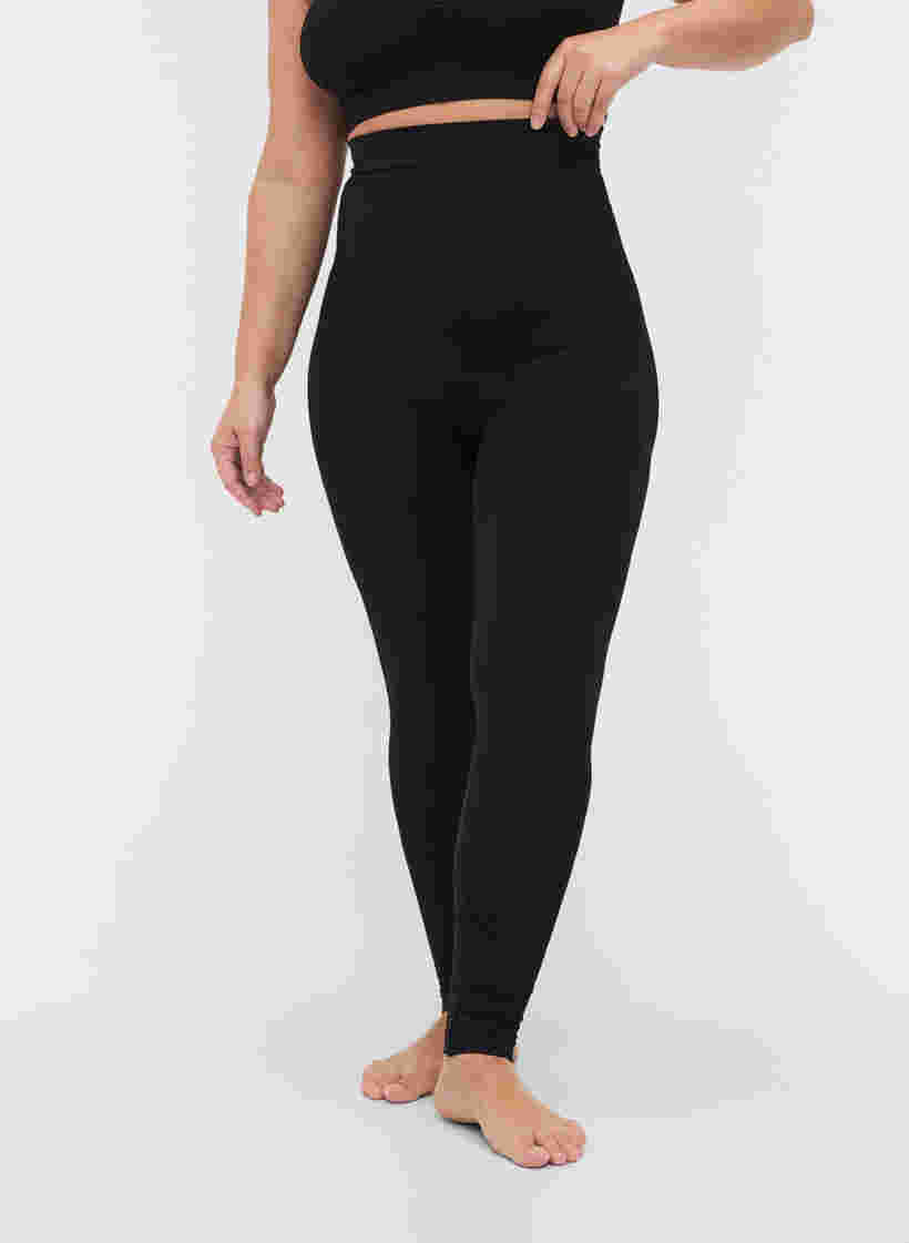 Shapewear leggings med høj talje, Black, Model image number 2