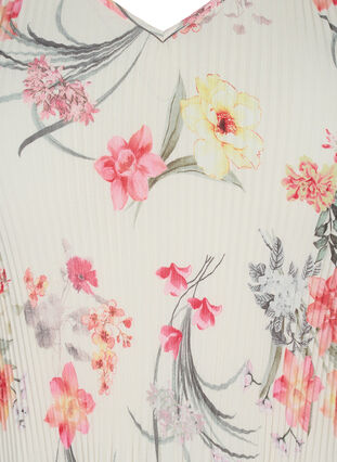 Blomstret bluse i plissé, Sugar Swizzle Flower, Packshot image number 2