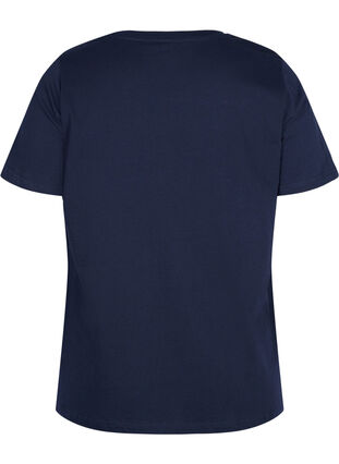 T-shirt med tryk i økologisk bomuld, Night Sky, Packshot image number 1