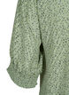 Prikket bluse med 1/2 &aelig;rmer, Seagrass Dot, Packshot image number 3