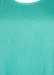 Top med struktur og rund hals, Turquoise, Packshot image number 2