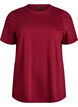 Basis t-shirt i bomuld med rund hals, M&oslash;rk Bordeaux, Packshot image number 0
