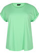 Kort&aelig;rmet t-shirt i bomuldsblanding, Gr&oslash;n, Packshot image number 0